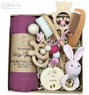 Baby box różowy dla dziewczynki eko prezent gryzak - Gryzaki dla dzieci Baby box różowy dla dziewczynki eko prezent gryzak - Gryzaki dla dzieci - miniaturka - grafika 1