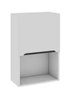 Meble kuchenne - Szafka Wisząca Wysoka Capri Prawa Do Zabudowy Mikrofalówki 60X92 Cm Mdf Folia Biały Mat Cihcy Domyk Blum - miniaturka - grafika 1