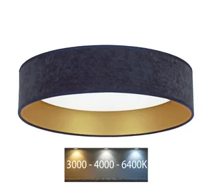 Brilagi - LED Plafon VELVET LED/24W/230V 3000/4000/6400K niebieski/złoty - Lampy sufitowe - miniaturka - grafika 1