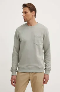 Pepe Jeans bluza MANS CREW męska kolor zielony gładka PM582696 - Bluzy męskie - miniaturka - grafika 1