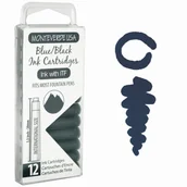 Naboje i atramenty - Monteverde Atrament Blue Black Naboje 12szt - miniaturka - grafika 1