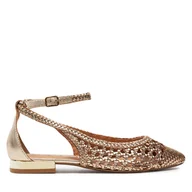 Sandały damskie - Sandały Gioseppo Dell 62109-P Złoty - miniaturka - grafika 1