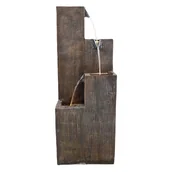 Fontanny ogrodowe - Fontanna dekoracyjna do ogrodu ze światłem LED kolumny DLH - miniaturka - grafika 1