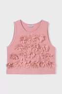 Bluzki dla dziewczynek - Mayoral bluzka dziecięca kolor różowy z aplikacją - miniaturka - grafika 1