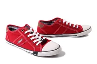 Trampki męskie - MUSTANG 4058-310-5 rot, półtrampki męskie - Mustang - miniaturka - grafika 1