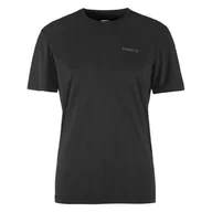 Koszulki męskie - Męska Koszulka z krótkim rękawem CRAFT CORE ESSENCE SS TEE 2 M 1915287-999000 – Czarny - miniaturka - grafika 1