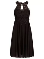 Sukienki - ApartFashion Damska sukienka Flash Juni na specjalną okazję, czarna, normalna, czarny, L - miniaturka - grafika 1