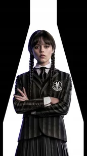 PODKŁADKA POD MYSZ Z Nadrukiem 22x18 cm Wednesday The Addams Family Prezent - Podkładki pod mysz - miniaturka - grafika 1