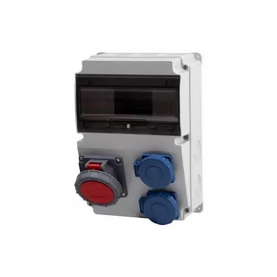 Rozdzielnica Lago 16A 5p, 2x230V IP65 /10 modułów/ - Bezpieczniki elektryczne - miniaturka - grafika 1