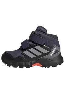 adidas Uniseks - niemowlęta Terrex Skychaser Mid GORE-TEX Hiking Shoes Kids, Shadow Navy/Grey Three/Semi Impact Orange, 19 EU - Buty dla chłopców - miniaturka - grafika 1