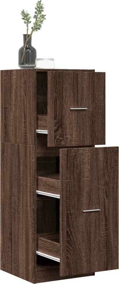 vidaXL vidaXL Szafka apteczna, brązowy dąb, 40x41x118 cm