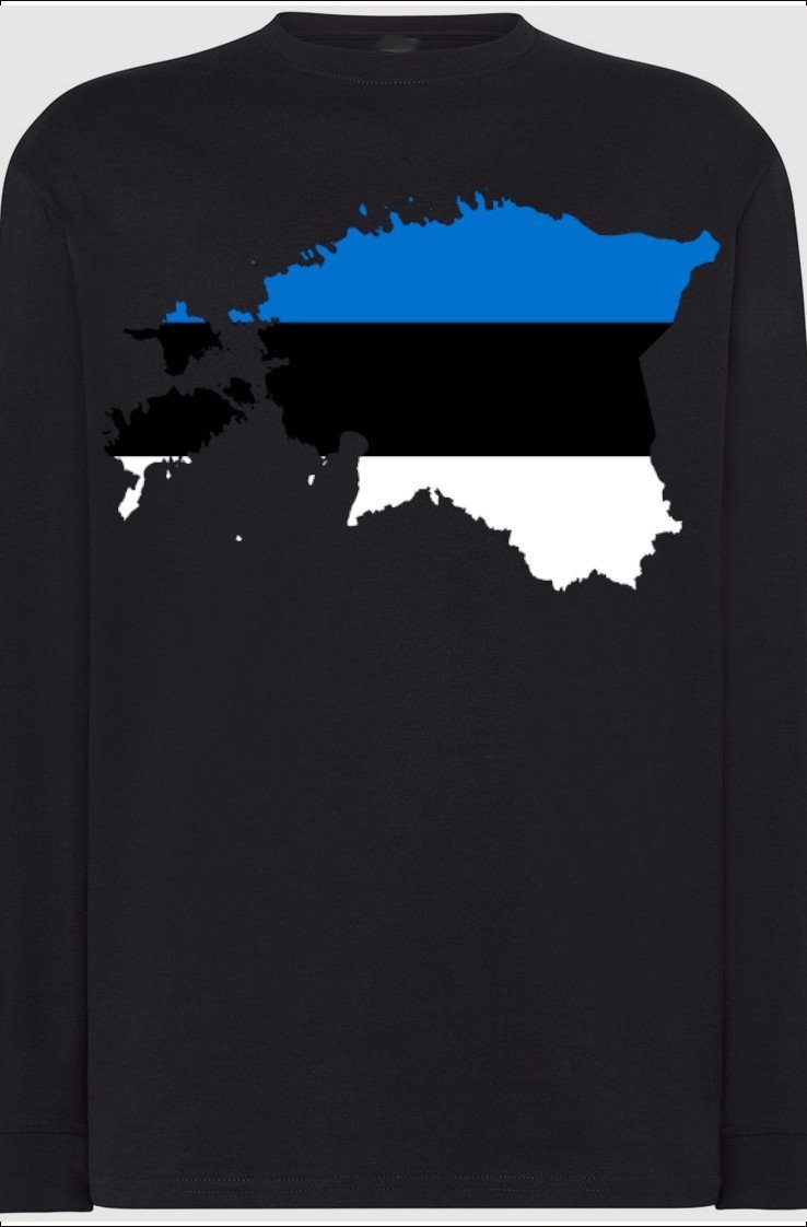 Estonia Męska Modna Bluza Longsleeve Nadruk R.4XL