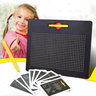 TABLICA MAGNETYCZNA XXL MAGPAD DLA DZIECI EDUKACYJNA 714 KULEK + SZABLONY - Tablice dla dzieci - miniaturka - grafika 1