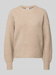 Sweter z dzianiny z okrągłym dekoltem model ‘KACHEL’ - Swetry damskie Sweter z dzianiny z okrągłym dekoltem model ‘KACHEL’ - Swetry damskie - miniaturka - grafika 1