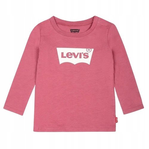 LEVI'S BLUZKA DZIEWCZĘCA RÓŻOWA Z LOGO DŁUGI RĘKAW 74CM JSE