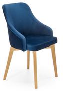 Krzesła - Krzesło tapicerowane TOLEDO 2 dąb miodowy MONOLITH 77 granatowy - miniaturka - grafika 1