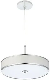 LAMPA WISZĄCA metalowo-szklana biały okrągły klosz styl nowoczesny JAZZ JA 3 b Jupiter - Lampy sufitowe - miniaturka - grafika 1