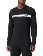 Bluzy męskie - BOSS Men's Authentic Loungewear bluza męska, czarna, XL, czarny - miniaturka - grafika 1