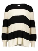 Swetry damskie - ONLY Sweter w kolorze czarno-kremowym - miniaturka - grafika 1