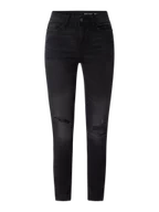 Spodnie damskie - Jeansy o długości nad kostkę z efektem znoszenia model ‘Lucy’ - miniaturka - grafika 1