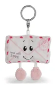 Plecaki - NICI Love 62623 Brelok do kluczy, list, wierny pluszowy towarzysz przy plecaku lub torbie, zawieszka, wisiorek dla małych i dużych, 8 cm, biały - miniaturka - grafika 1