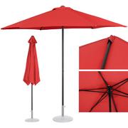 Parasole ogrodowe - Parasol ogrodowy okrągły śr. 270 cm czerwony - miniaturka - grafika 1