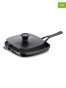 Tefal Pokrywka grillowa w kolorze czarnym - 22 x 22 cm - Patelnie - miniaturka - grafika 1