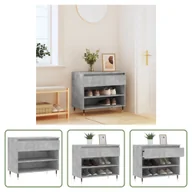 Szafki na buty - Stojak na buty Living Store betonowy szary 70x36x60 cm materiał drewnopochodny - miniaturka - grafika 1