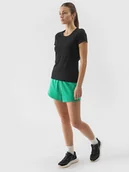 Spodenki damskie - 4F Spodenki dresowe damskie - zielone XS - miniaturka - grafika 1