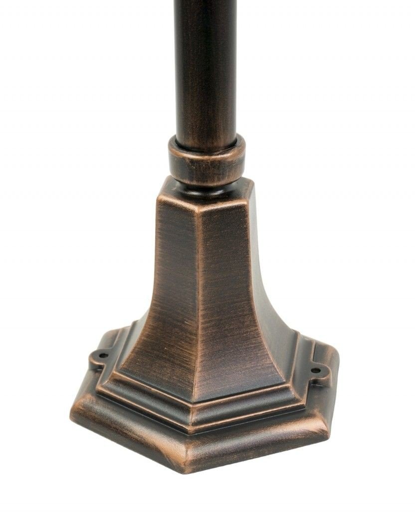 Su-Ma Lampa Ogrodowa Stojąca Wenecja Patyna Miedź Ze Szkłem Lodowym Suma