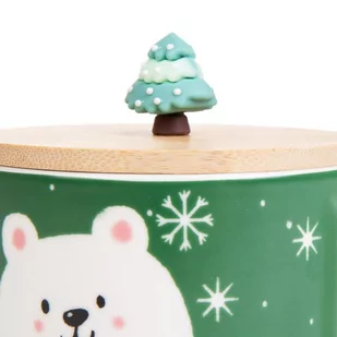 Kubek Świąteczny Moldy Z Misiem I Pokrywką 0,3 L - Kubki - miniaturka - grafika 4