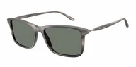 Okulary przeciwsłoneczne - Okulary Przeciwsłoneczne Giorgio Armani AR 8218 Matte Striped Grey - miniaturka - grafika 1