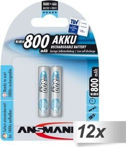 Ansmann Akumulator MaxE AAA / R03 800mAh 24 szt.