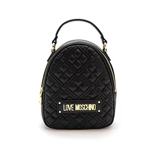 Love Moschino Damski plecak na talię Borsa pikowany Pu Nero, czarny, 22 x 19 x 9 - Torebki damskie - miniaturka - grafika 1