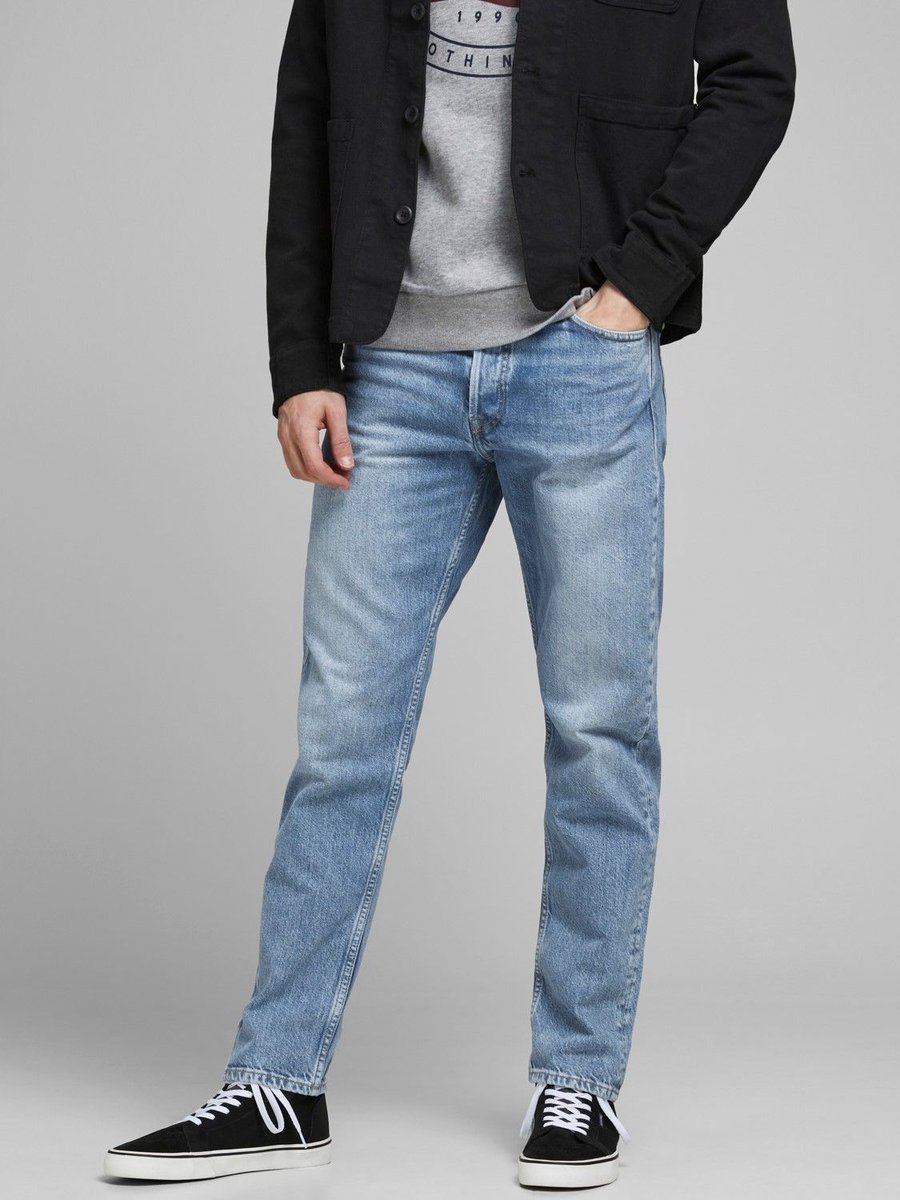jeansy męskie jack and jones 12193398 chris niebieski denim
