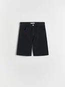 Spodnie i spodenki dla chłopców - Reserved - Jeansowe szorty - czarny - miniaturka - grafika 1