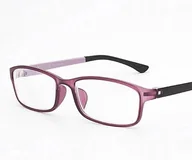 Okulary korekcyjne, oprawki, szkła - Okulary korekcyjne minusy kujonki fiolet -2.5 - miniaturka - grafika 1