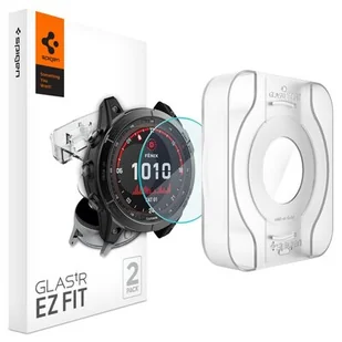 Spigen Szkło Hartowane Glas.tr ”Ez-fit” 2-pack do Garmin Fenix 7x Clear - Akcesoria do smartwatchy - miniaturka - grafika 1