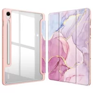 Etui do tabletów - Fintie Hybrydowe wąskie etui do Samsung Galaxy Tab S9 FE 10,9 cala/Galaxy Tab S9 11 cali 2023 z uchwytem na długopis S, odporne na wstrząsy etui z przezroczystą tylną powłoką, automatyczne - miniaturka - grafika 1