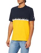 Koszulki męskie - Koszulka męska Champion American Tape Color Block, Żółty, S - miniaturka - grafika 1
