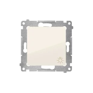 Kontakt Simon Przycisk światło SIMON 54 kremowy - Wyłączniki światła i elektryczne - miniaturka - grafika 1