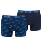 Majtki męskie - PUMA BOKSERKI MĘSKIE BOXERS 2 PARY BLUE/NAVY 935054 02 - Rozmiar: XL - miniaturka - grafika 1
