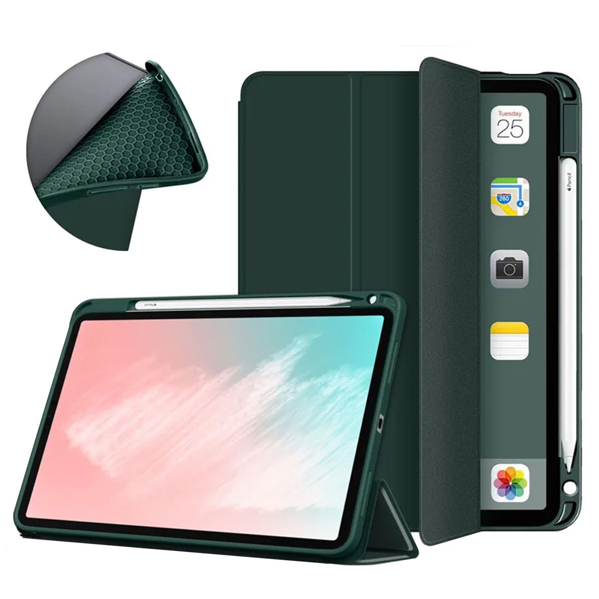Etui Smart Pencil iPad 10 10.9 22/11 A16 25 -Green