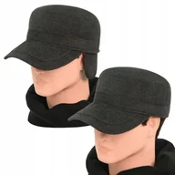 Czapki i chusty sportowe męskie - Czapka zimowa PATROLÓWKA męska Pako Jeans ocieplana z chowanymi nausznikami - miniaturka - grafika 1