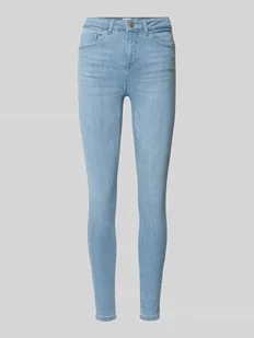 Jeansy o kroju skinny fit z mieszanki bawełny model ‘POWER’ - Spodnie damskie - miniaturka - grafika 1