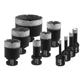 Akcesoria do elektronarzędzi - Zestaw otwornic DEDRA Vacuum Brazed DED1592SZ07 (10 elementów) - miniaturka - grafika 1