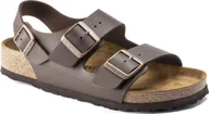 Sandały męskie - Birkenstock męskie sandały Milano BS 0034701 DARK BROWN szerokość standardowa 46 - miniaturka - grafika 1