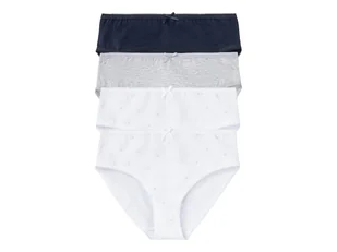 pepperts!® Majtki dziewczęce z biobawełną, 4 pary (We wzory/ granatowy/ szary/ biały, 158/164) - Majtki dla dzieci - miniaturka - grafika 1
