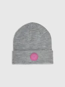 Czapki dla dzieci - 4F Czapka beanie dziewczęca - szara Uniwersalny - miniaturka - grafika 1