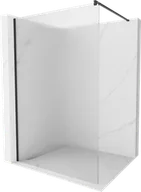 Ścianki i drzwi prysznicowe - Mexen Kioto ścianka prysznicowa 110 x 200 cm, prążki 8 mm, czarna - 800-110-101-70-09 - miniaturka - grafika 1